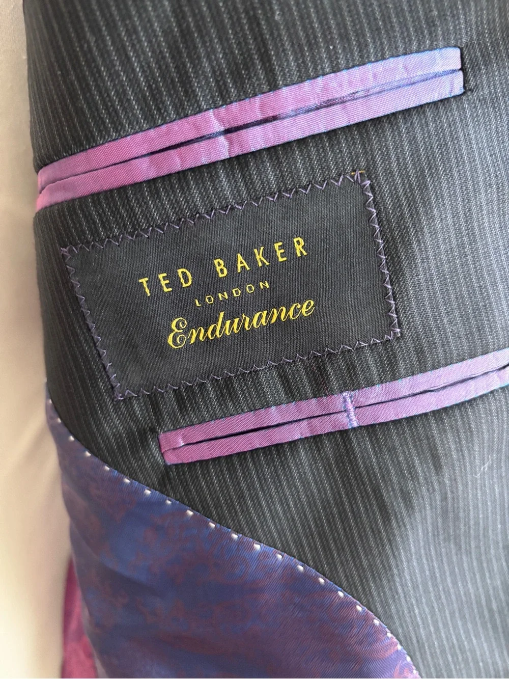 Ted Baker Men's Charcoal Pinstripe Sport Coat
